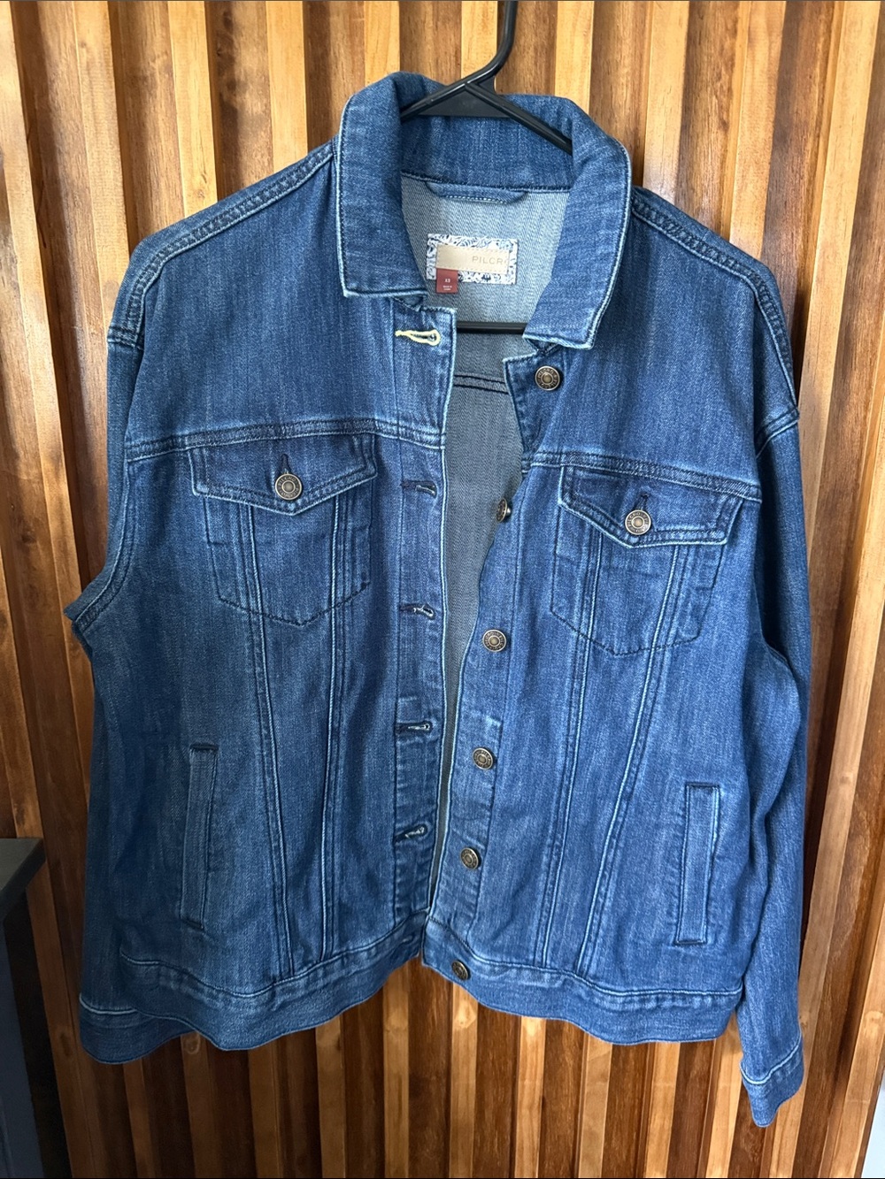 ANTHROPOLOGIE X Pilcro Farrah Relaxed Organic Cotton Denim Jacket. XS Run Big - Picture 2 of 10